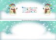 Large Dl Christmas Snowman Insert