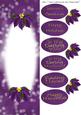 Insert for the Purple Poinsettia Dl Holiday Card
