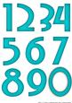 Birthday Numbers to Match the Cute Long Dl Card