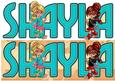 Shayla Birthday Large Dl Card with Little Girls