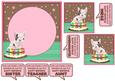 French Bulldog Sat in Cake Insert