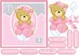 Baby Girl Single Sheet Quick Cute Card
