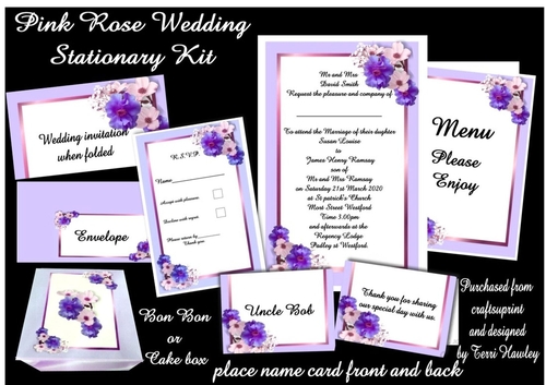  lavender blue Rose wedding station ki