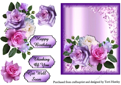 thinking of you with roses
