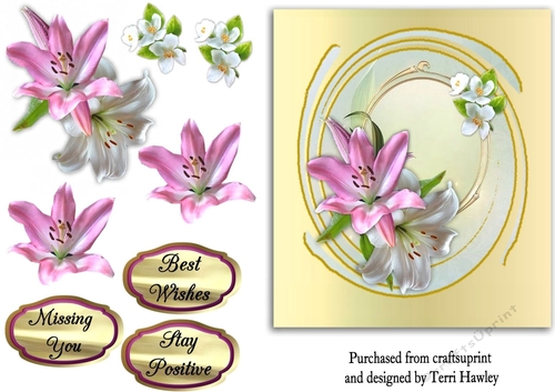greetings with lilies