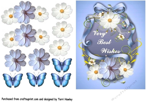 very best wishes in blue