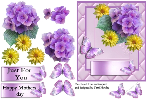 happy mothers day purple