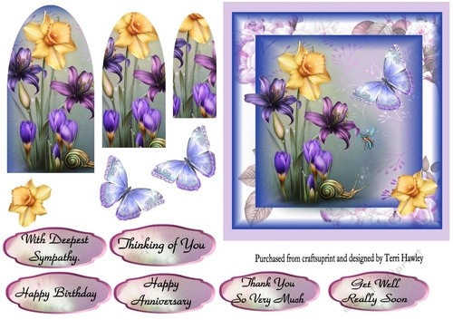 pretty flowers and greetings