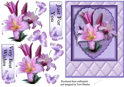 lilac with lilies