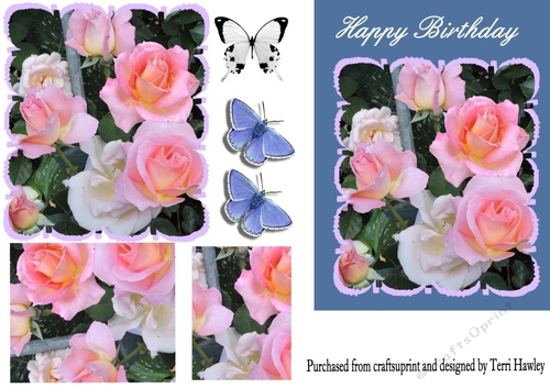 happy birthday with roses
