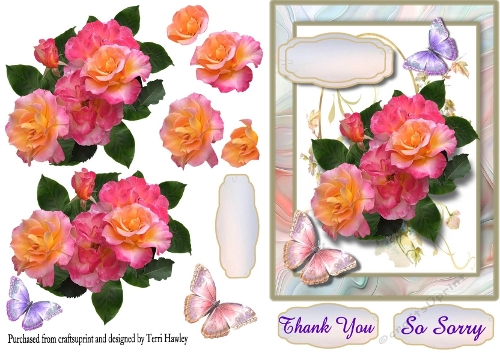 thank you with roses