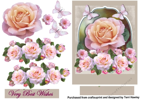 very best wishes with roses