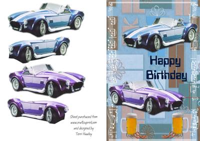 Blue Car Birthday