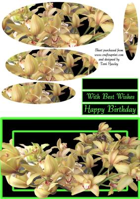 Orchid Green and Gold