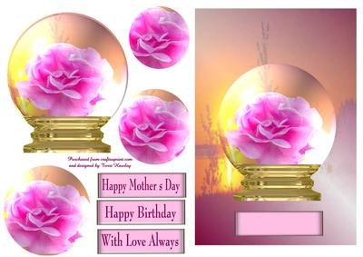 Mothers Rose Globe