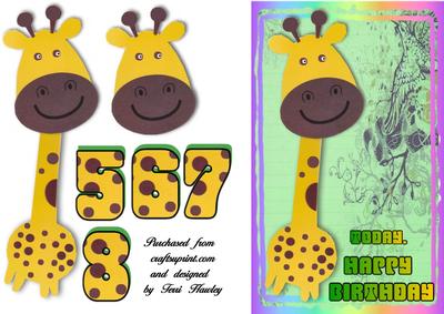 Giraffe Birthday 5 to 8