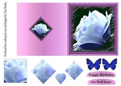 Get Well and Birthday Purple New