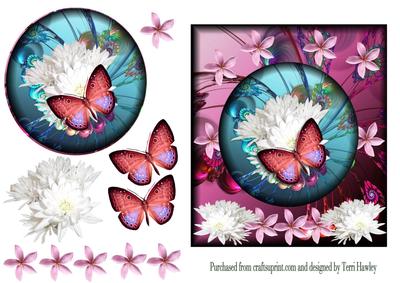Any Occasion Card Pink and Blue