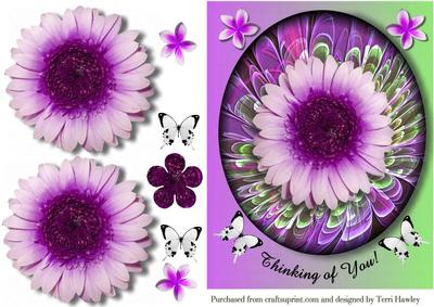 Thinking of You Grebera Purple
