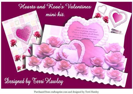 Hearts and Roses Valentines Mini Kit