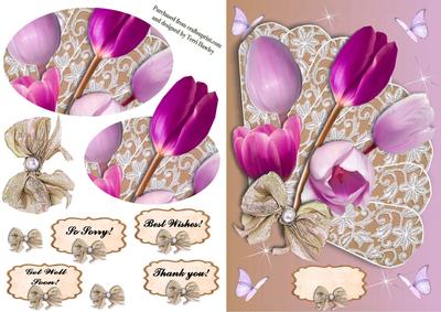 Tulips Purple Thank You