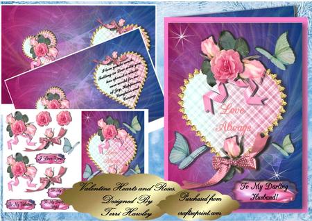 Valentine Hearts and Roses