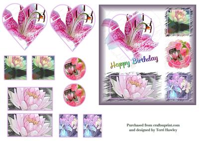 Happy Birthday with Flowers