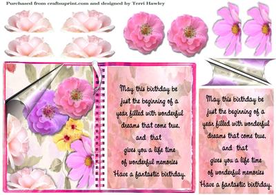 Open Book Birthday Greetings