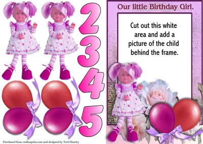 Our Little Birthday Girl Picture Frame