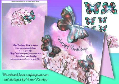 Birthday Wishes with Butterfly Love