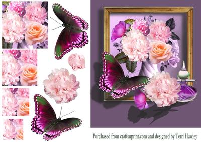 Flowers and Butterfly
