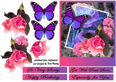 Greeting with Butterflies