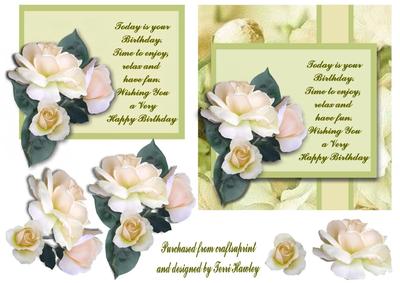 Birthday Roses Green