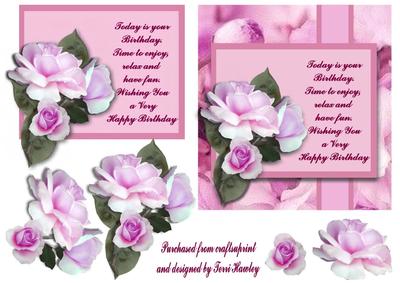 Birthday Roses Purple