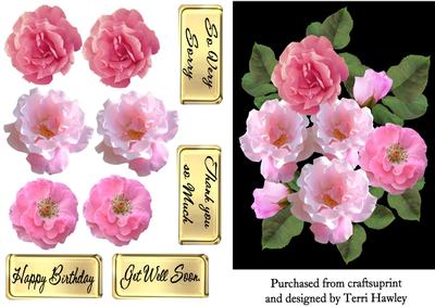 Sweet Pink Rose Greetings