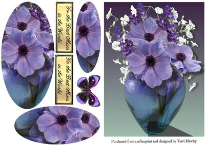 Blue Flowers for Mum