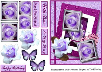 Purple Rose Greetings