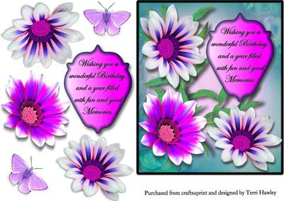 Gazillia Greetings Purple