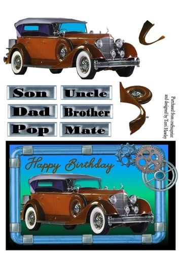 male brown car
