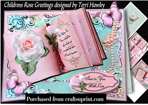 childrens rose greetings complet card ki