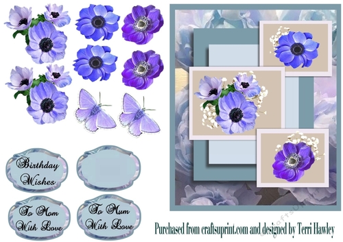 beautiful rose for mom or mum blue peonies