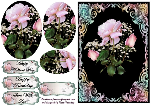 happy mothers day with roses