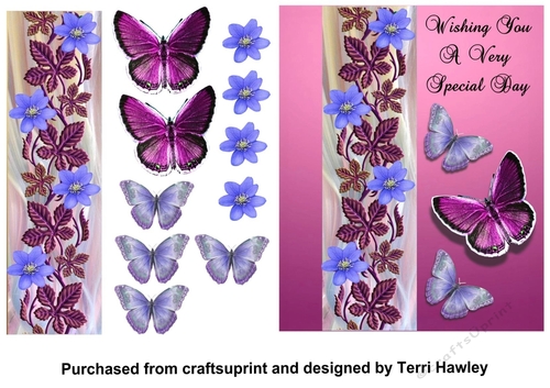 wishing you a very special day with butterflies