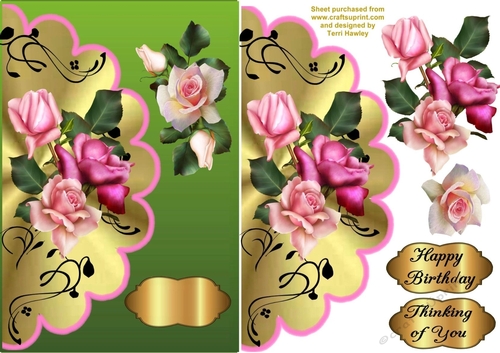thinking of you with roses