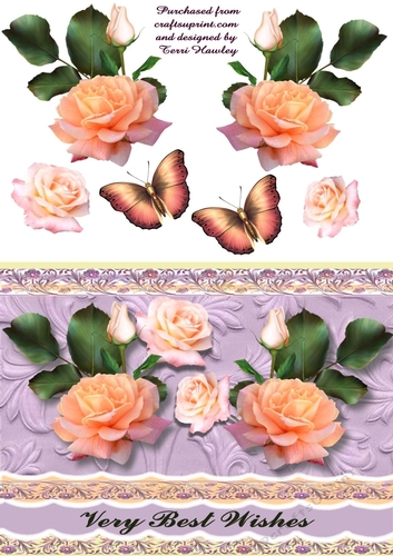 very best wishes with roses
