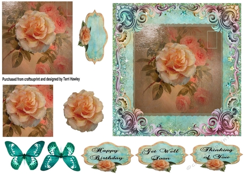 thinking of you with roses
