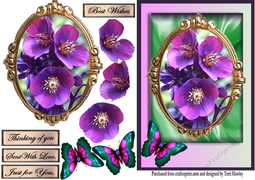just for you purple flowers