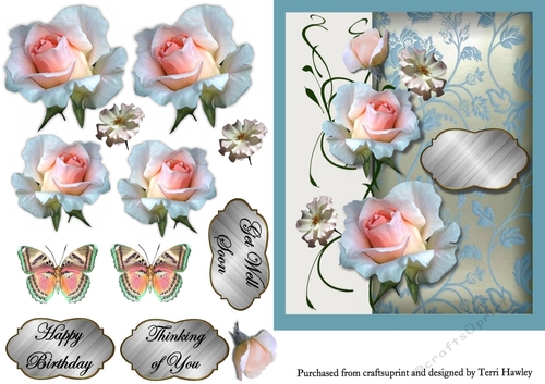 thinking of you pink roses