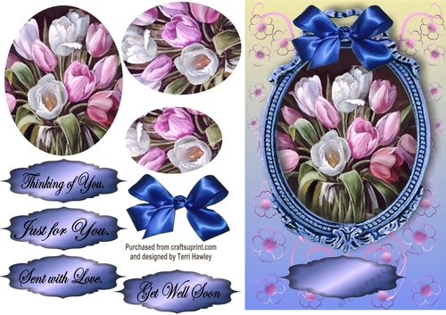 beautiful tulips blue