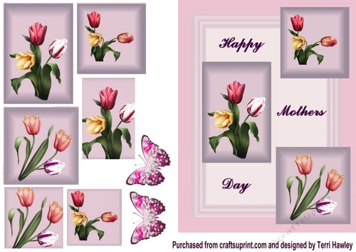 happy mothers day tulips